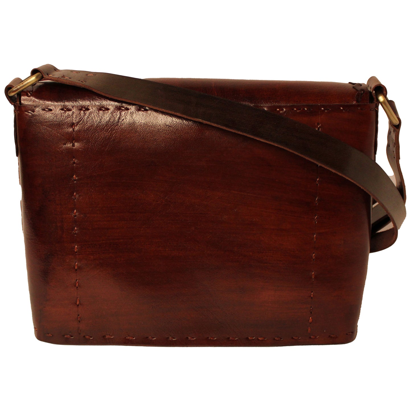 Cherry Brown Classic Box - Leather Sling Bag