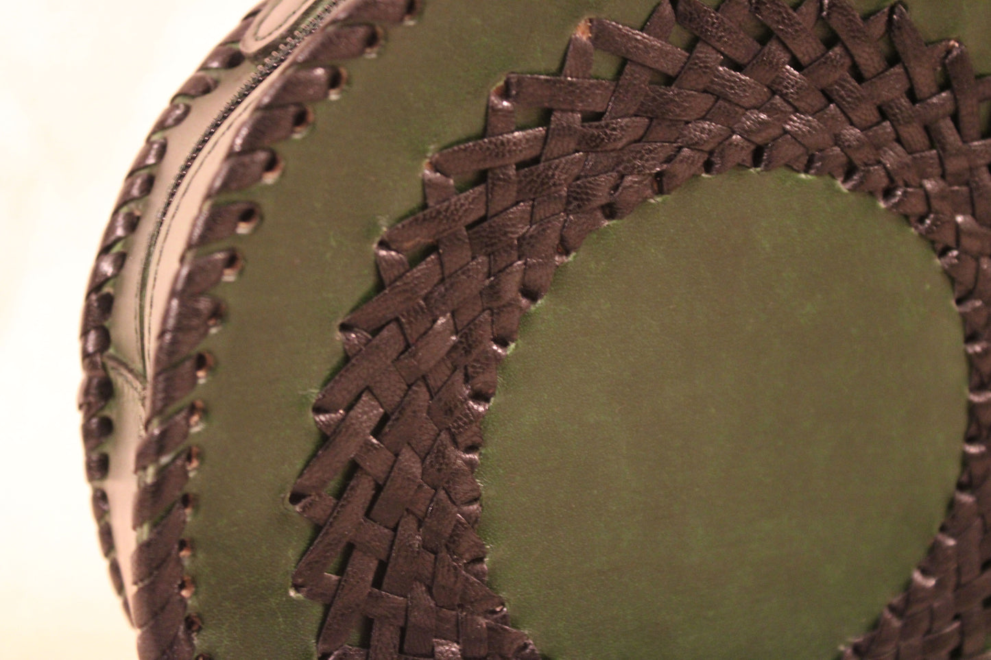 Green Round Crossbody Bag