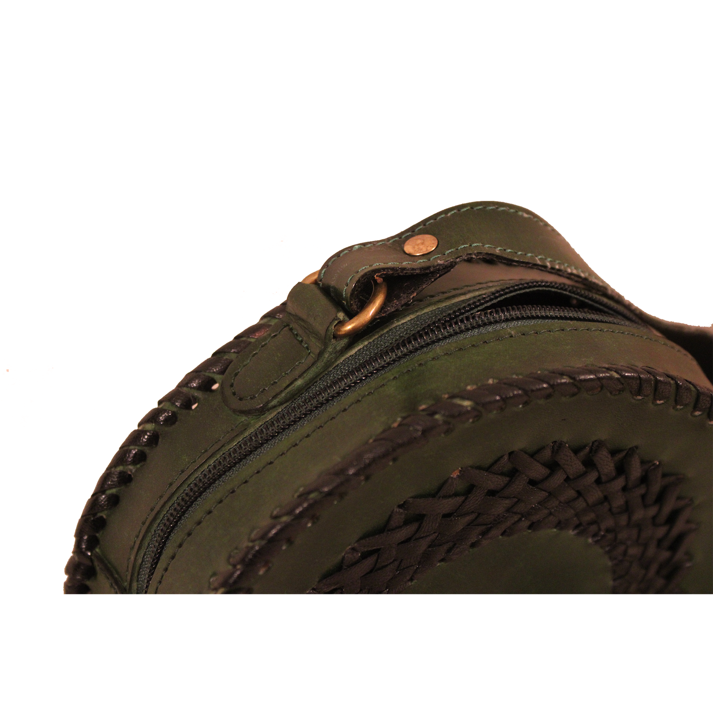 Green Round Crossbody Bag