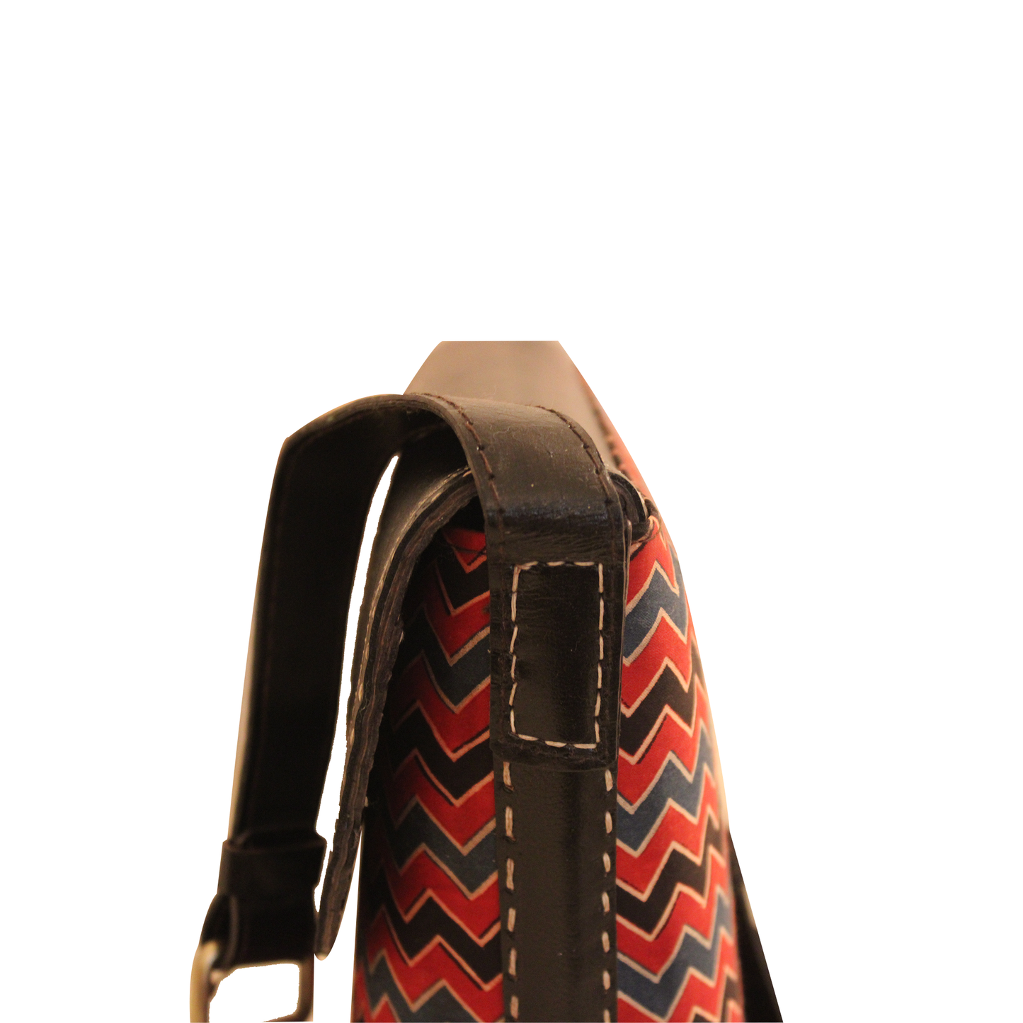 Fiery wave Leather Bucket Bag