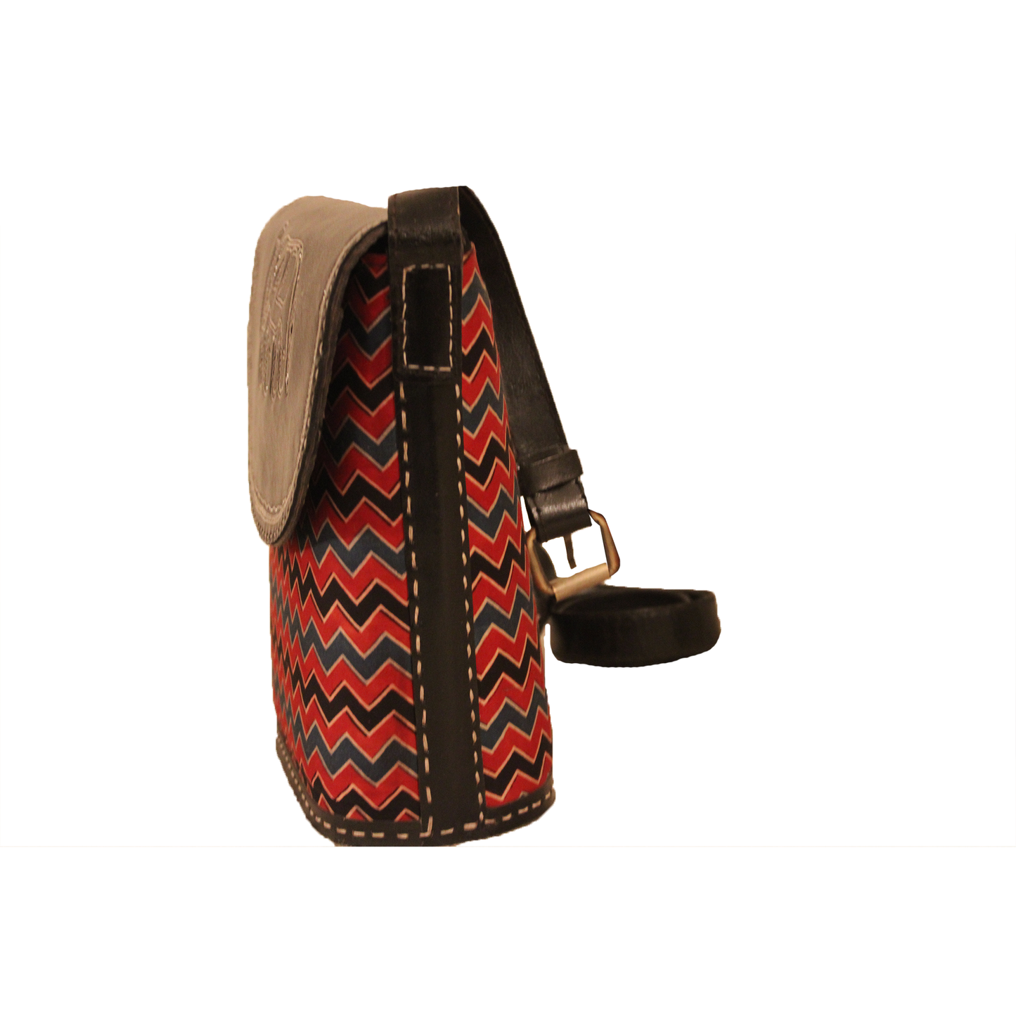 Fiery wave Leather Bucket Bag
