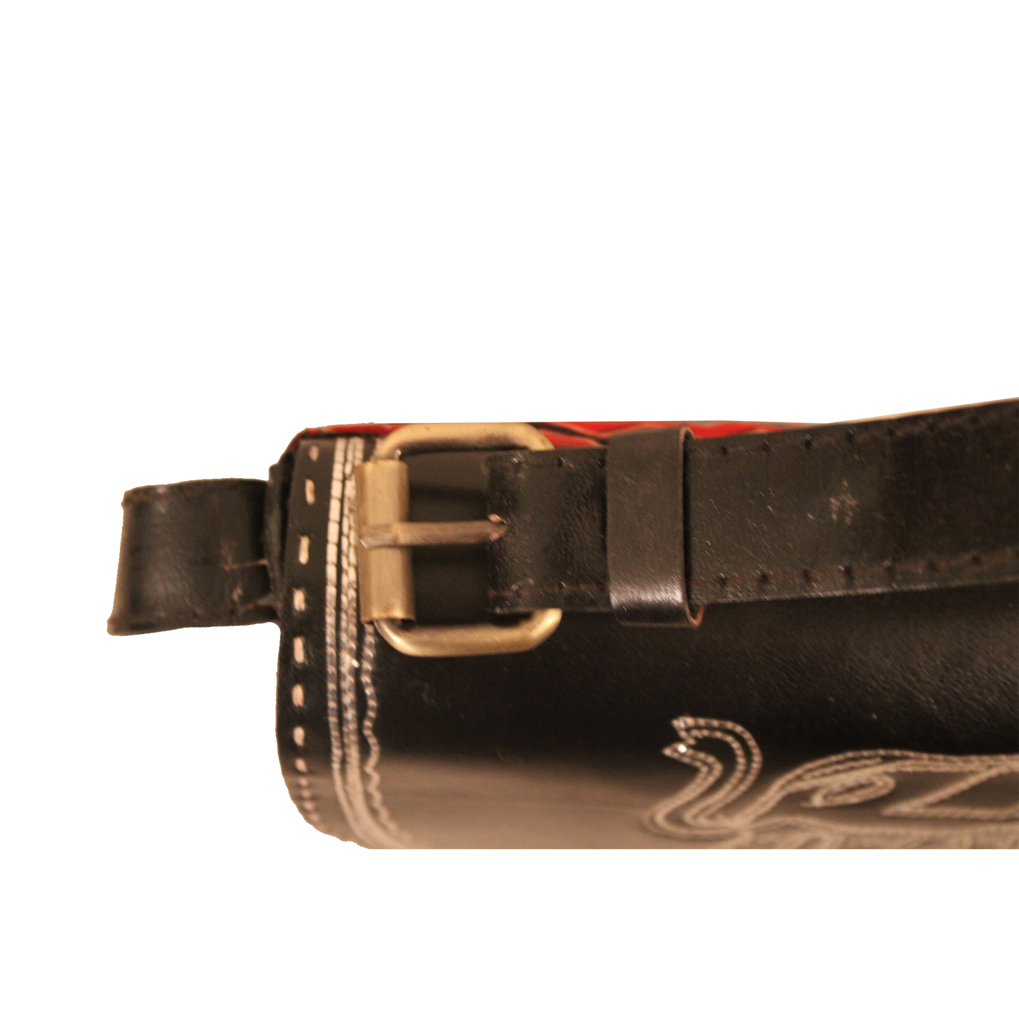 Fiery wave Leather Bucket Bag