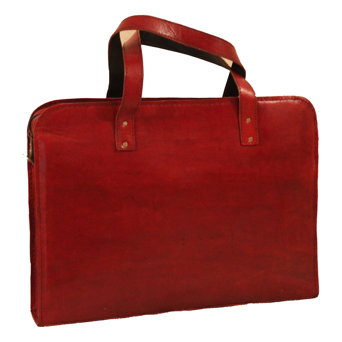 Cherry Red Laptop Bag with Green Red Handwork