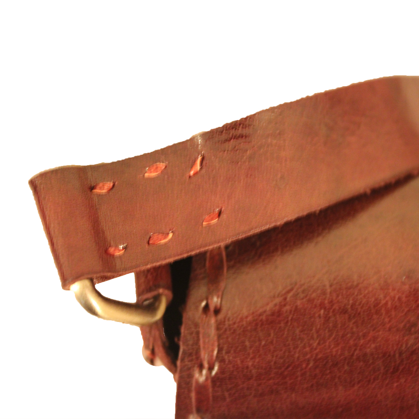 Woody Brown Hand embroidered Classic Saddle Sling Bag