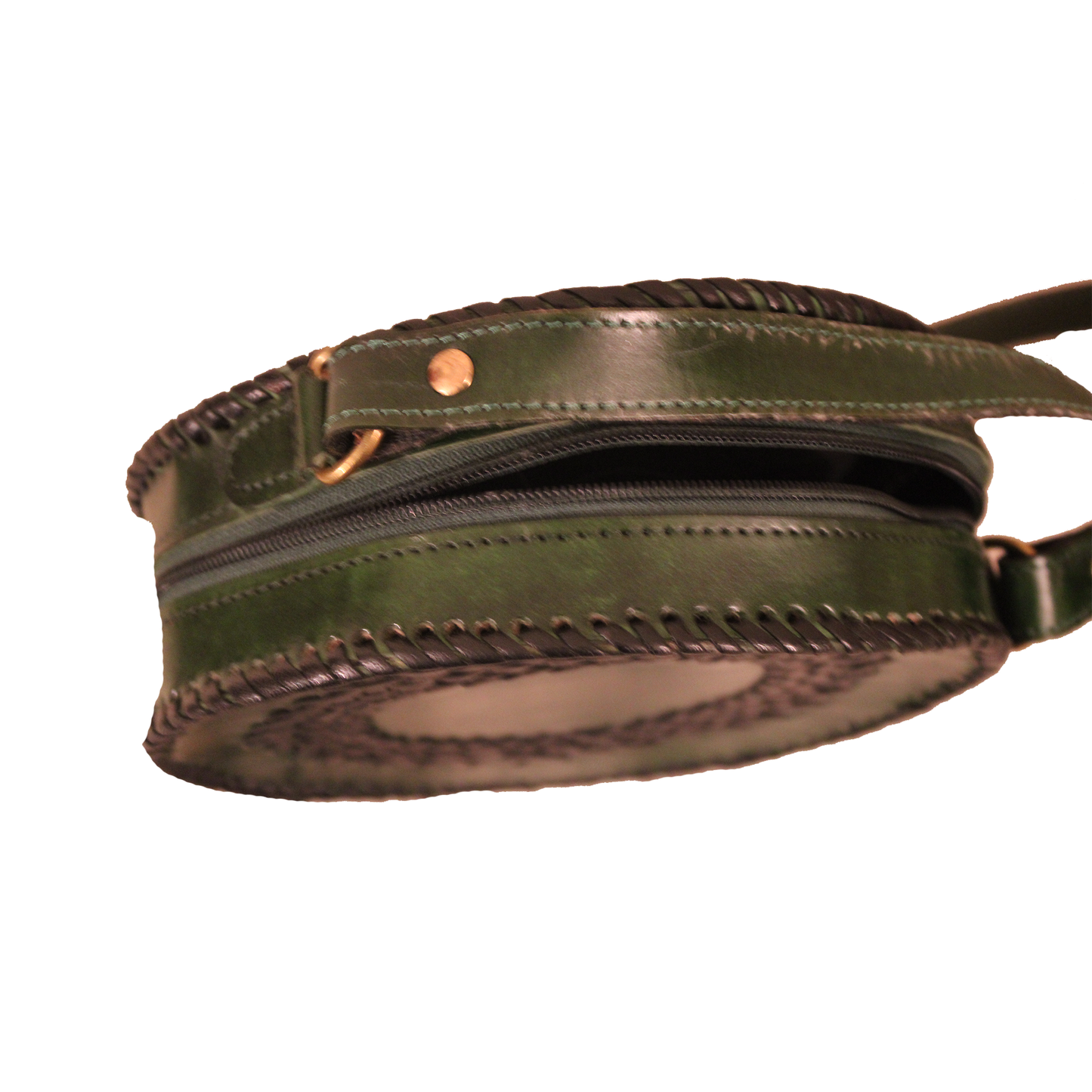 Green Round Crossbody Bag